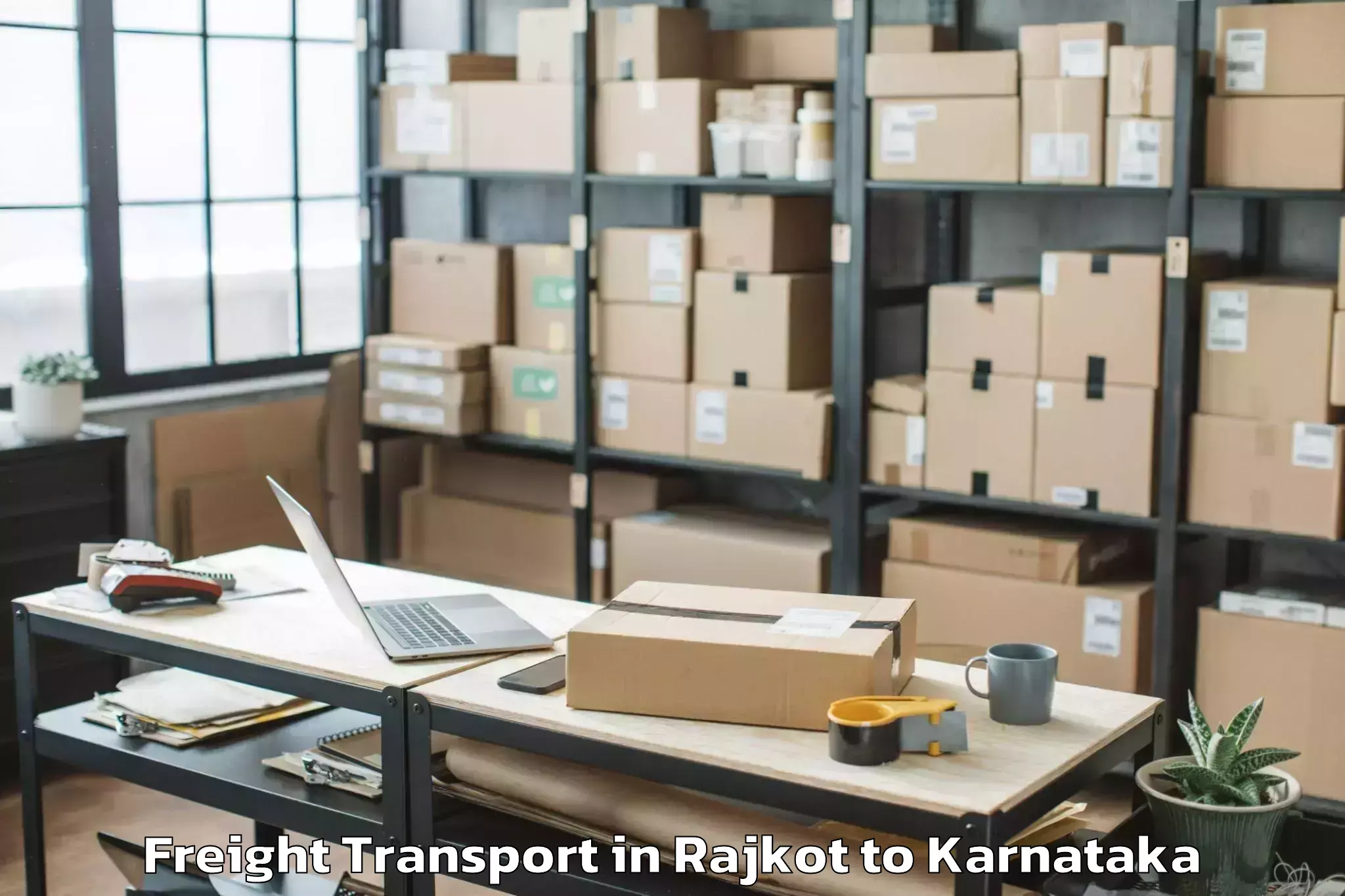 Hassle-Free Rajkot to Kadur Freight Transport